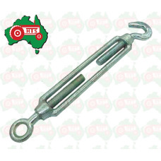 Tractor Turnbuckle Eye & Hook M12 12mm - Closed length 265.0mm