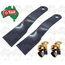 Tractor Blade and Bolt Kit Fits Howard Slashers & Various Slashers - 110.0mm Wide - 365.0mm Long