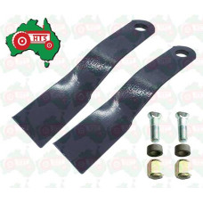 Blade and w/Counter Sunk Bolt Kit For Howard Slashers & Various Slashers - 82.3mm Wide - 365mm Length
