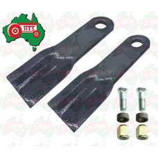 Blade and w/Counter Sunk Bolt Kit For Howard Slashers & Various Slashers - 94.5mm Wide - 278mm Length