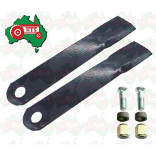 Blade and w/Counter Sunk Bolt Kit For Howard Slashers & Various Slashers - 93.5mm Wide - 431mm Length
