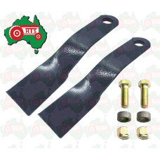 Tractor Blade and HEX Bolt Kit Howard Slashers & Various Slashers - 365mm Long - 82.3mm Wide