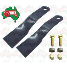 Tractor Blade and HEX Bolt Kit Howard Slashers & Various Slashers - 365mm Long - 110mm Wide