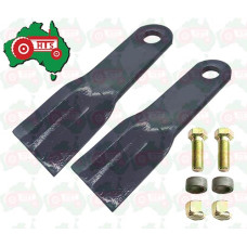 Tractor Blade and HEX Bolt Kit Howard Slashers & Various Slashers -278mm Long - 94.5mm Wide