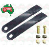 Tractor Blade and HEX Bolt Kit Howard Slashers & Various Slashers - 431mm Long - 93.5mm Wide