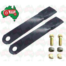 Tractor Blade and HEX Bolt Kit Howard Slashers & Various Slashers - 431mm Long - 93.5mm Wide