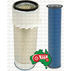 Air Filter Kit Fits For Case 580E 580K 580SK Backhoe Loader Inner And Outer