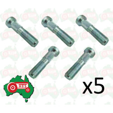 Tractor 5 x Wheel Stud 1/2" x 2" UNF For Leyland & Nuffield 