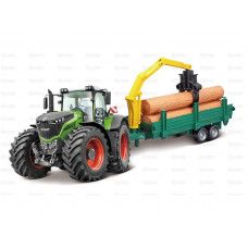  Tractor + Logging Trailer - Fendt 1000 Vario