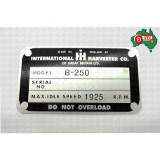 Badge for Case International B Series B250