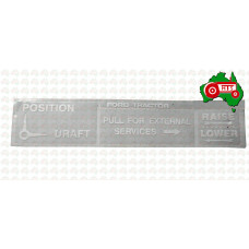 Position Decal Control Set Fordson