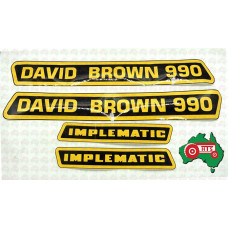 Decal Set Fits for David Brown 990 Implematic
