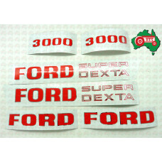 Ford & Fordson Decal Set Super Dexta & 3000