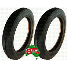 Pair Tractor Front Wheel Tyre 400 x 19 Massey Ferguson TEA20 TE20 TED20 TEF20