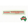 DECAL BATTERY OVERFILL WARNING Massey Ferguson 135