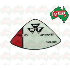 Quality Approved Final Inspection Decal Massey Ferguson 135