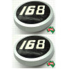 Pair of Side Medallions Backplate Decal for Massey Ferguson 168