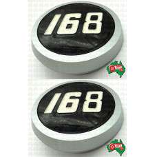 Pair of Side Medallions Backplate Decal for Massey Ferguson 168