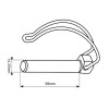 Pipe Linch Lynch Pin Ø14.30mm x 58mm