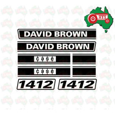 David Brown Tractor Decal Set 1400 Series 1412