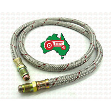 Braided Flex Fuel Line Hose 1/2''UNF Thread 39'' Long