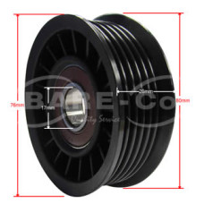 Tractor Idler Pulley fits for Ford 5640 6640 7740 7840 8240 8340 TS80 TS90 TS100 TS110 TS115 TC54 TC56