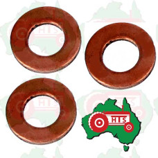 Tractor 3 x Fuel Injector Washers For Massey Ferguson MF 135, 148, 240, 254, 550