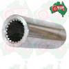 Splined Sleeve Coupling Spline: 1 3/8" x 21 Spline Length: 6" O.D: 2 1/8"