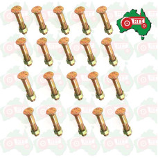 Pack of 20 High Tensile Plough Head Bolts and Nuts 5/8" x 3" U.N.C Grade 8