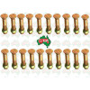 20 x High Tensile Plough Head Bolts and Nuts 3/8" x 1 /2" U.N.C
