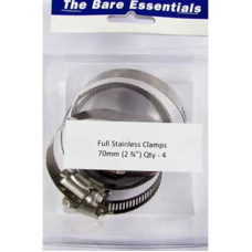 ​Bare Essential Full Stainless Hose Clamp 70mm (2 3/4") Qty- 4