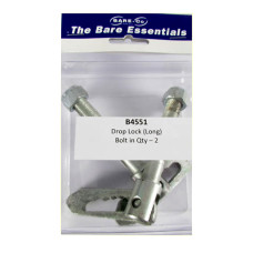 Pack of 2x Bare Essentials Drop Lock 75mm Long