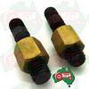 2x Exhaust Elbow Stud Nut Massey Ferguson TED20, TEA20, TEF20, 35, 135 Petrol