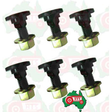 6 x Bolts & Nuts for Disc Mower Blades For TAARUP 20mm, 12mm, 12mm