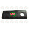 RH Disc Mower Blade ID 18.20mm, 123mm x 45mm x 4mm 