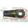 Disc Mower Blade ID 20.50mm/22.80mm, 128mm x 35mm x 4mm