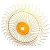 Sitrex Left Hand Rake Wheel 55" ( 1.5mtr ) Diameter- Heavy Duty (7mm) Diameter Tines