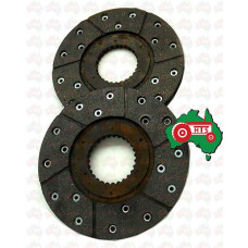 2 x Dry Brake Discs Pack of 2 & 4 Fits for Massey Ferguson 65 165 175 & 178