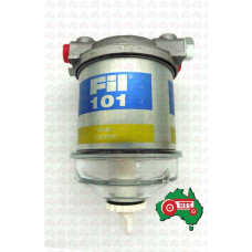 Single fuel filter assembly with 1/2" UNF ports