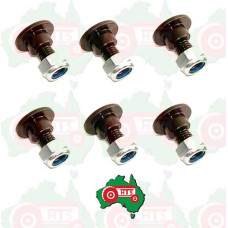 6 x Bolts & Nuts for Disc Mower Blades