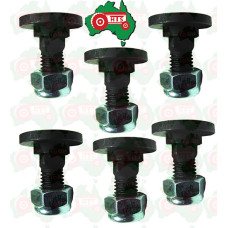 6x Bolts Bolt & Nuts Hay Disc Mower Blades 18mm 12mm SQ-12mm Fit for LATE VICON 