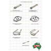 Spout Clamp comes with Bolts, Washer and Square Nuts for PS02/03/04 for late model spout