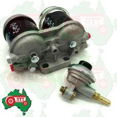 Dual fuel filter assembly with 1/2" UNF ports