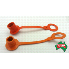 PVC Orange Hydraulic Dust Plug + Cap Male & Female Coupling