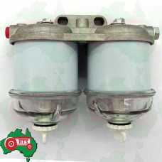Dual fuel filter assembly with 1/2" UNF ports