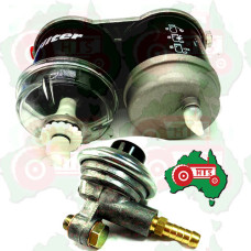 Dual fuel filter assembly with 1/2" UNF ports
