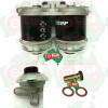 Dual fuel filter assembly with 1/2" UNF ports