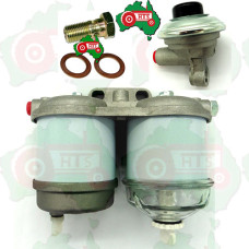 Dual fuel filter assembly with 1/2" UNF ports