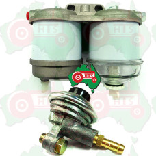 Dual fuel filter assembly with 1/2" UNF ports