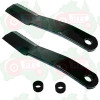 2x Double Sided Blades + 2x Hardened Bush Suits LH or RH Rotation
